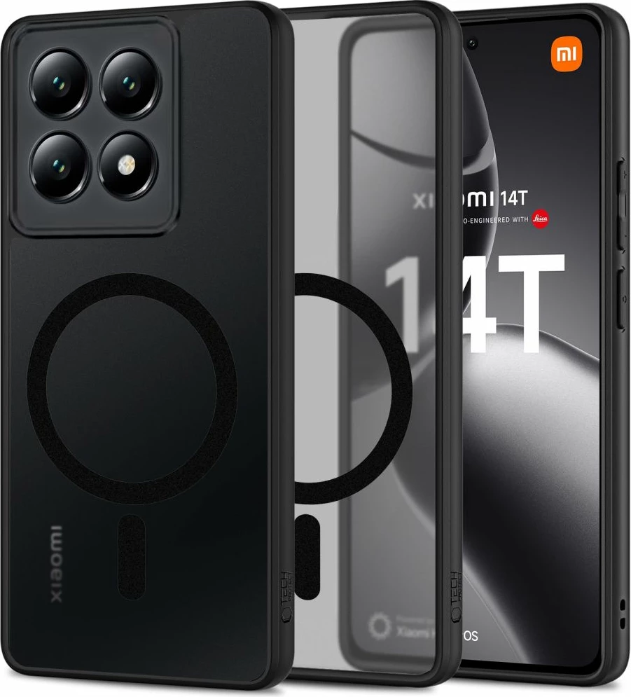 Mbështjellës Tech-Protect MagMat për Xiaomi 14T, MagSafe, i zi