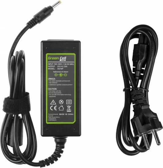 Adapter rryme Green Cell PRO AD76P për Lenovo Yoga 510, 20V 2.25A 45W, 4.0-1.7mm, i zi