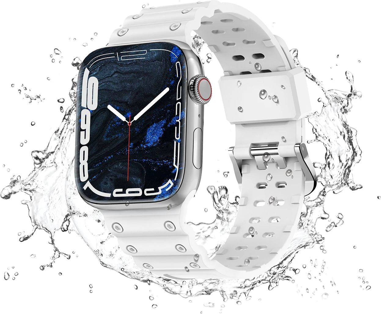 Rrip për Apple Watch Hurtel Strap Triple Protection, TPU, i bardhë