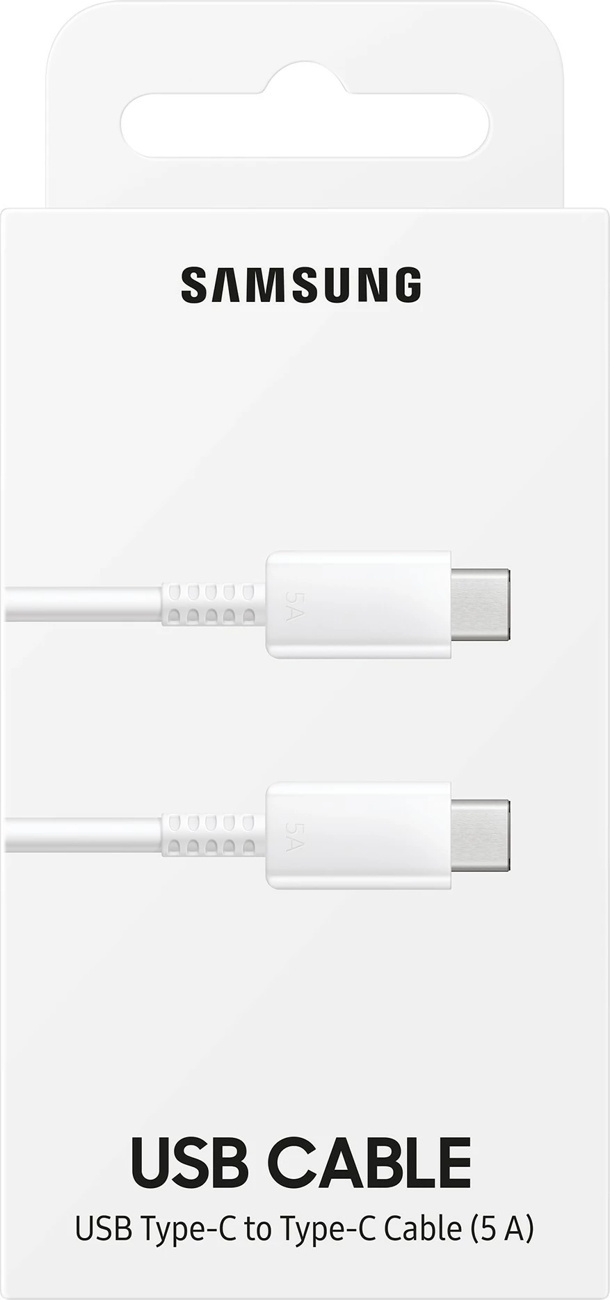 Kabllo USB-C në USB-C Samsung EP-DN975, 1m, 5A/100W, e bardhë