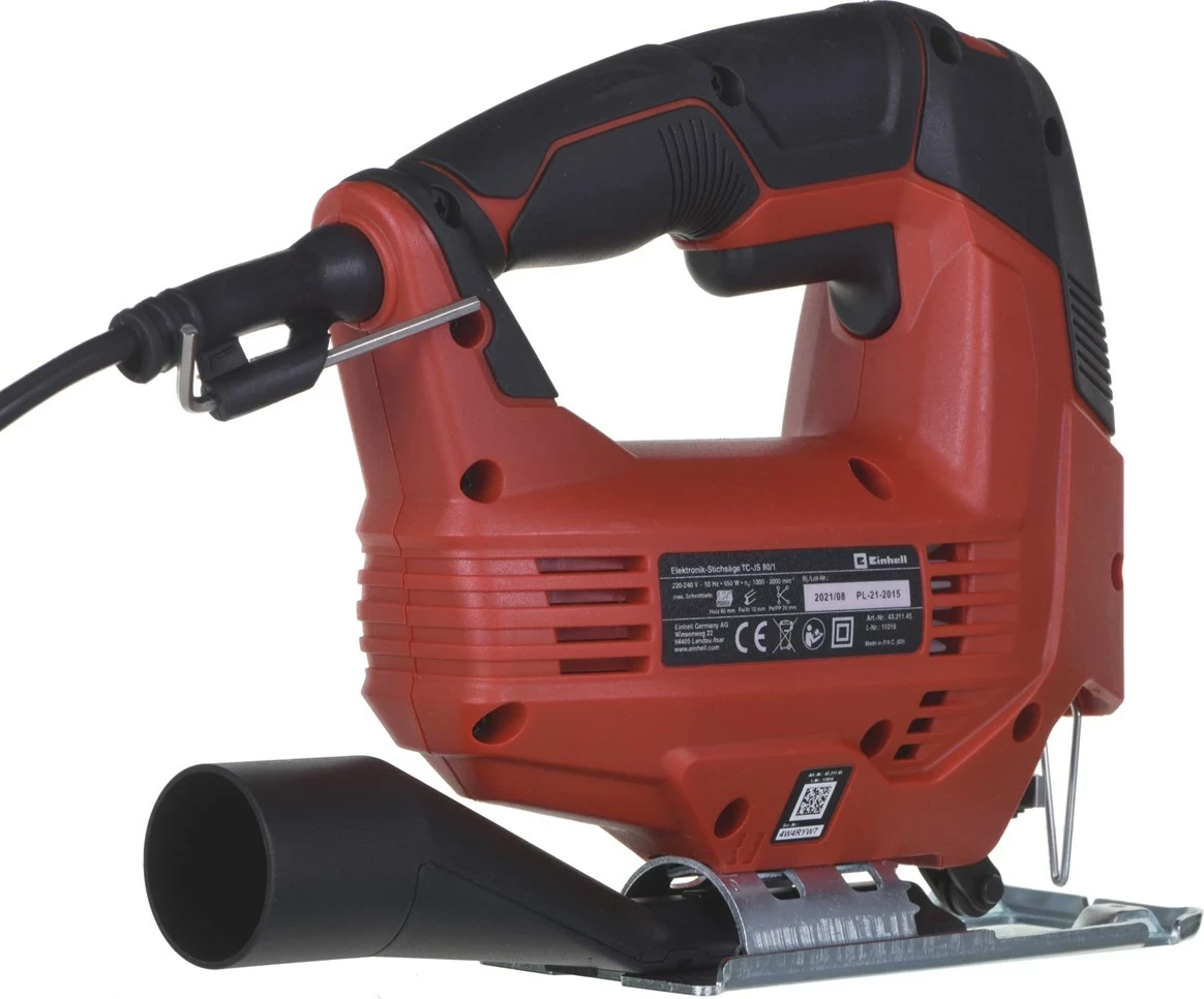 Sharrë elektrike Einhell TC-JS 80/1, 550 W, E zezë