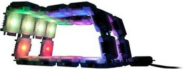 Set dritash LED ALLNET BrickRknowledge 7 ngjyra, Blu, Gjelbër, Portokalli, E kuqe, E bardhë e ngrohtë, E verdhë