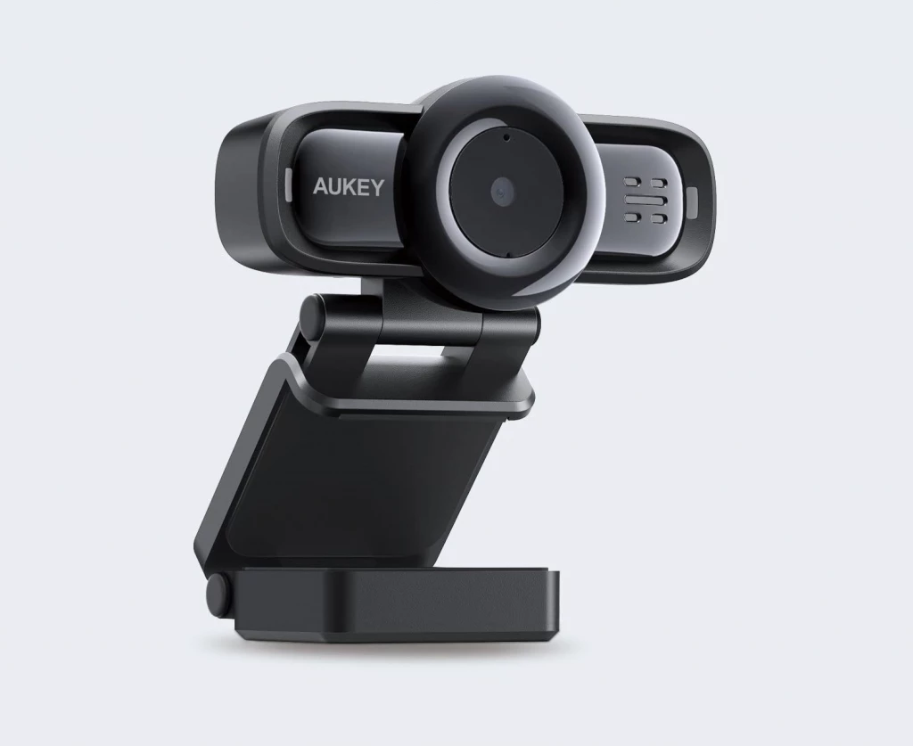 Webcam AUKEY PC-LM3 1080p Full HD me 2 mikrofona, e zezë