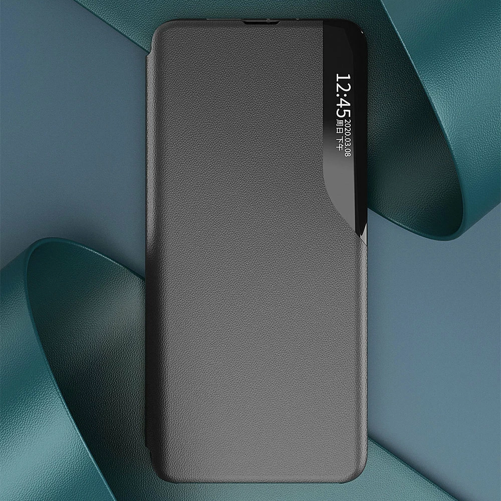 Mbështjellës Hurtel Eco Leather View Case për Xiaomi Redmi Note 11 Pro+ 5G / 11 Pro 5G / Mi 11i HyperCharge / Poco X4 NFC 5G, kaltër