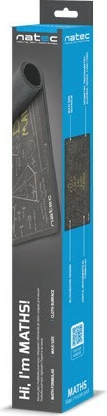Mauspad Natec Maths Maxi NPO-1455, 800x400mm, Dekorativ, Zi