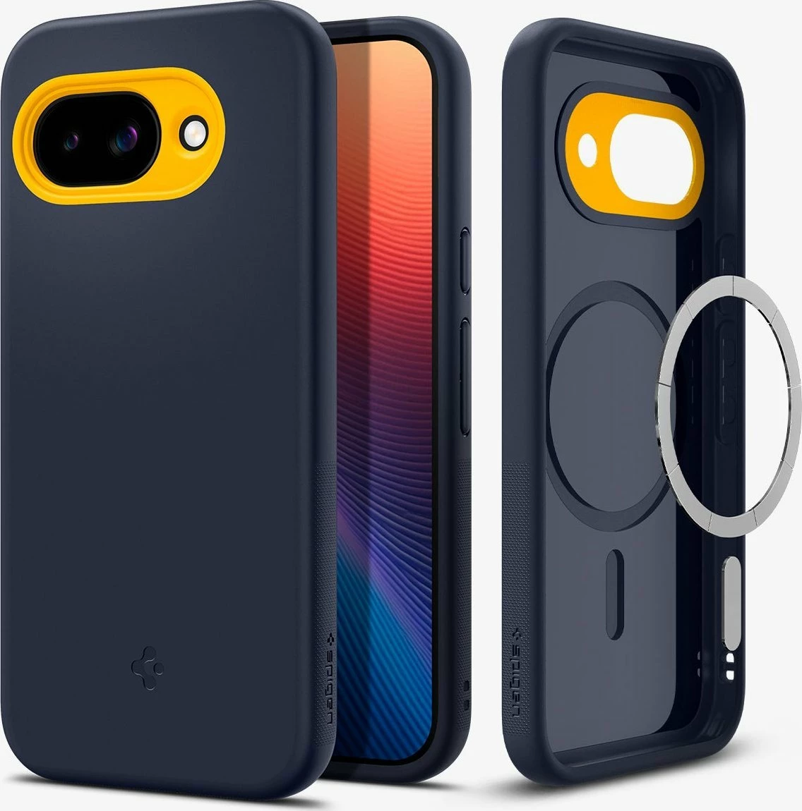 Mbështjellës Spigen Nano Pop MagSafe për Google Pixel 9a, silikon, cover mbrapa, blueberry navy