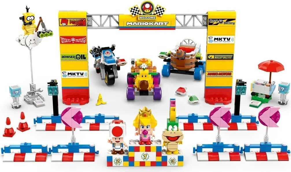 Set LEGO Super Mario 72036 Mario Kart - Baby Peach & Grand Prix