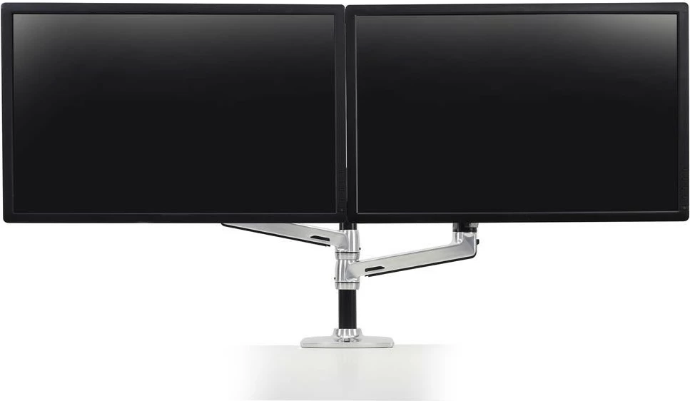 Krah monitori Ergotron LX Dual Stacking, 2 ekrane, 24 inch, rregullim lartësie, ngjyrë argjendtë