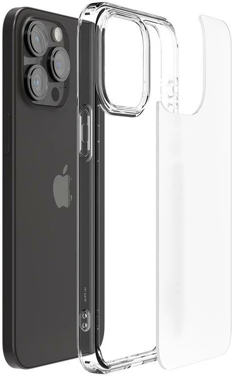 Mbështjellës Spigen Ultra Hybrid për iPhone 15 Pro Max, frost clear