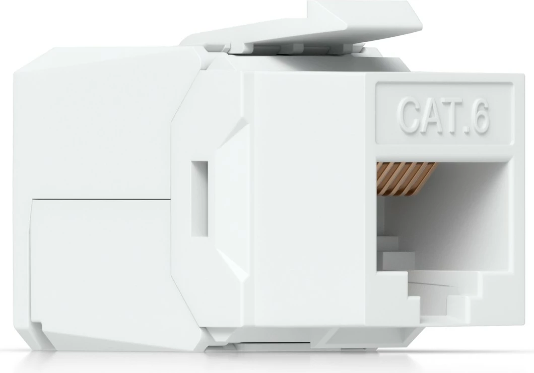 Keystone jack Ubiquiti Cat6, 12 copë, i bardhë