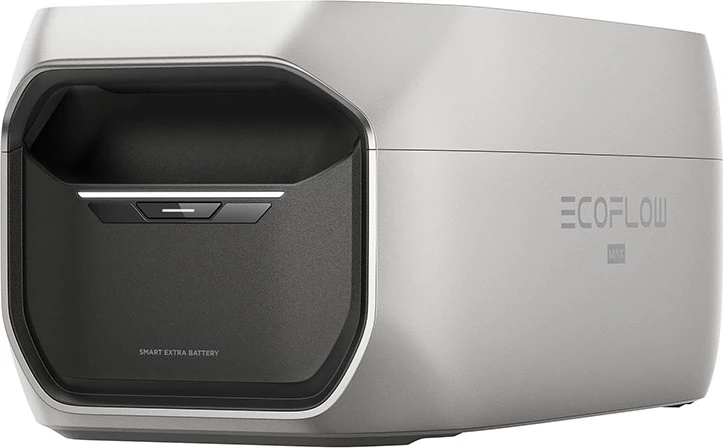 Bateri shtesë smart EcoFlow DELTA 3 Max Plus, 2048 Wh, LFP, argjendtë