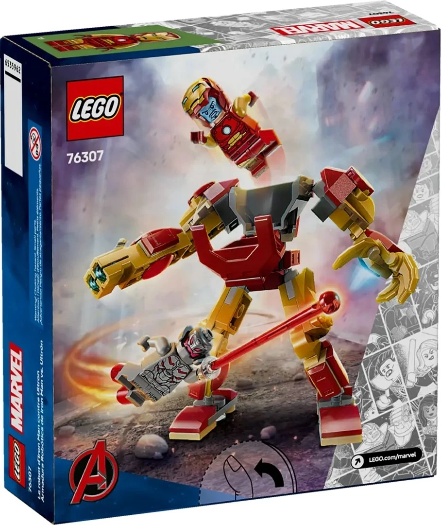 Set LEGO Marvel 76307 Iron Man Mech vs. Ultron