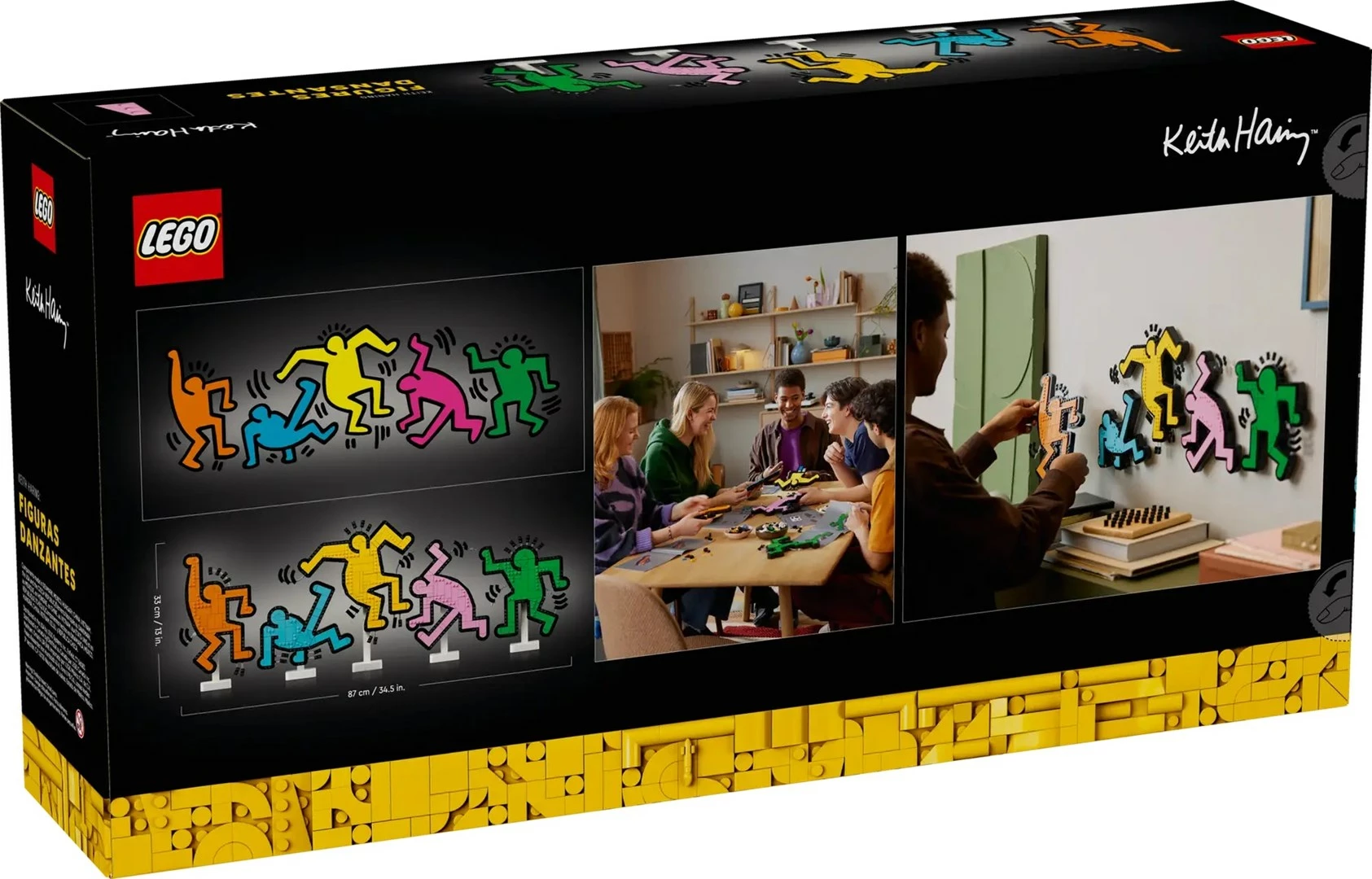 Set LEGO ART Keith Haring Dancing Figures 31216, për të rritur, shumëngjyrësh