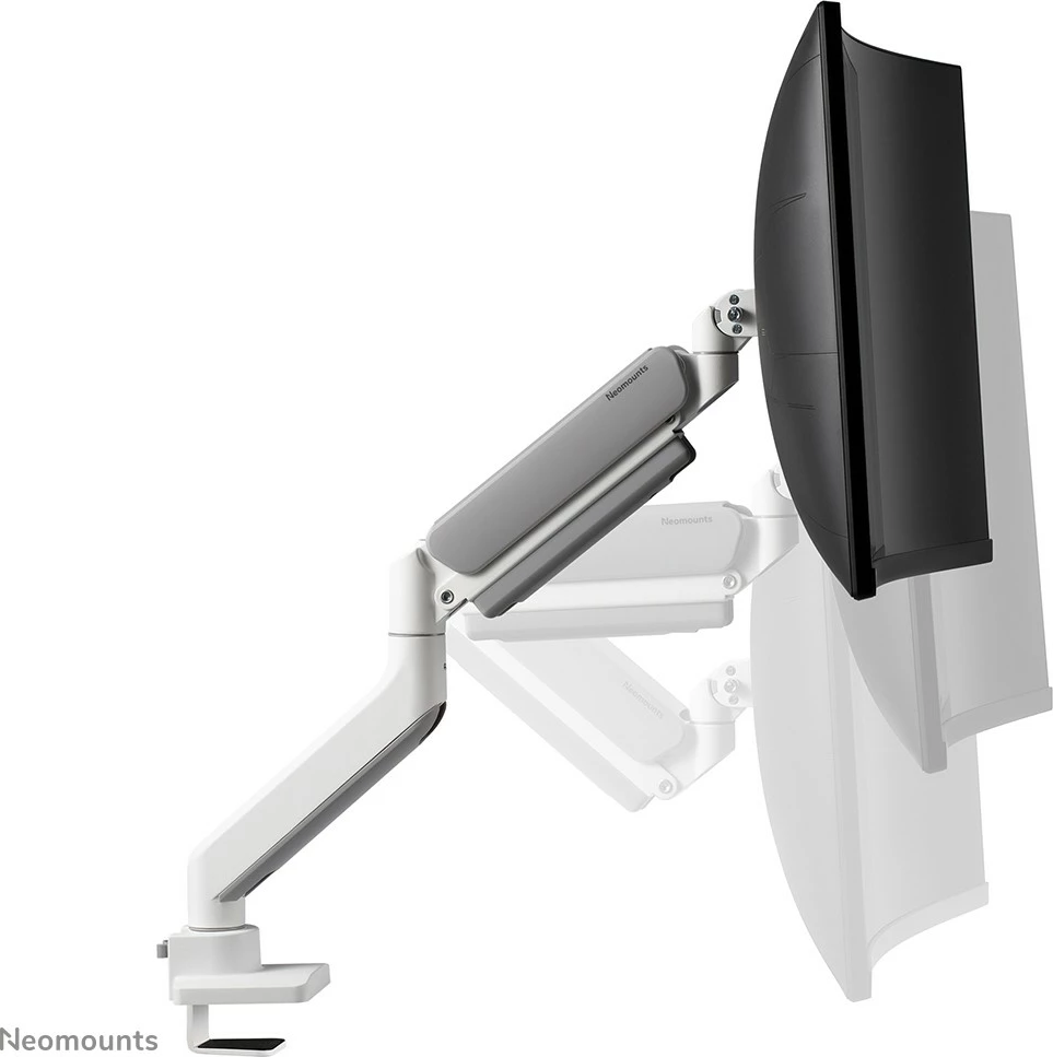 Krah monitori Neomounts DS70-450WH1, gas spring, Topfix, 17-42 inç, 15 kg, i bardhë