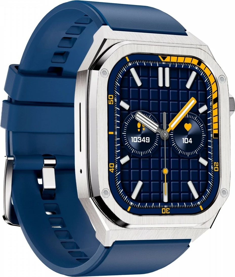 Smartwatch Maxcom FW65 Iron S, 1.91", AMOLED, Bluetooth, Argjend