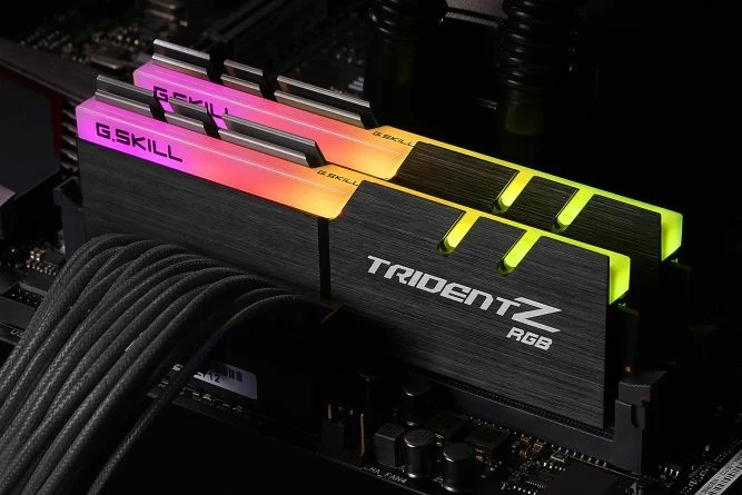RAM Memorje G.Skill Trident Z RGB F4-3600C18D-16GTZRX, DDR4 16 GB (2x8GB) 3600MHz CL18, e zezë, set 2 copë