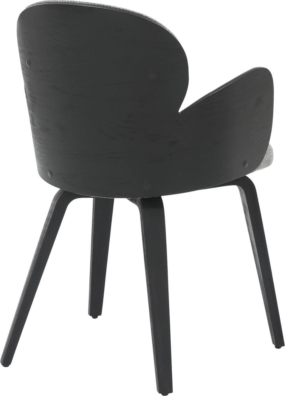 Karrige për ngrënie DARNELL FH9974.02 dru i përpunuar ngjyrë zezë-gri 56x56x83Hcm