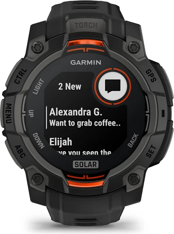 Smartwatch Garmin Instinct® 3 Solar, Black, 45 mm