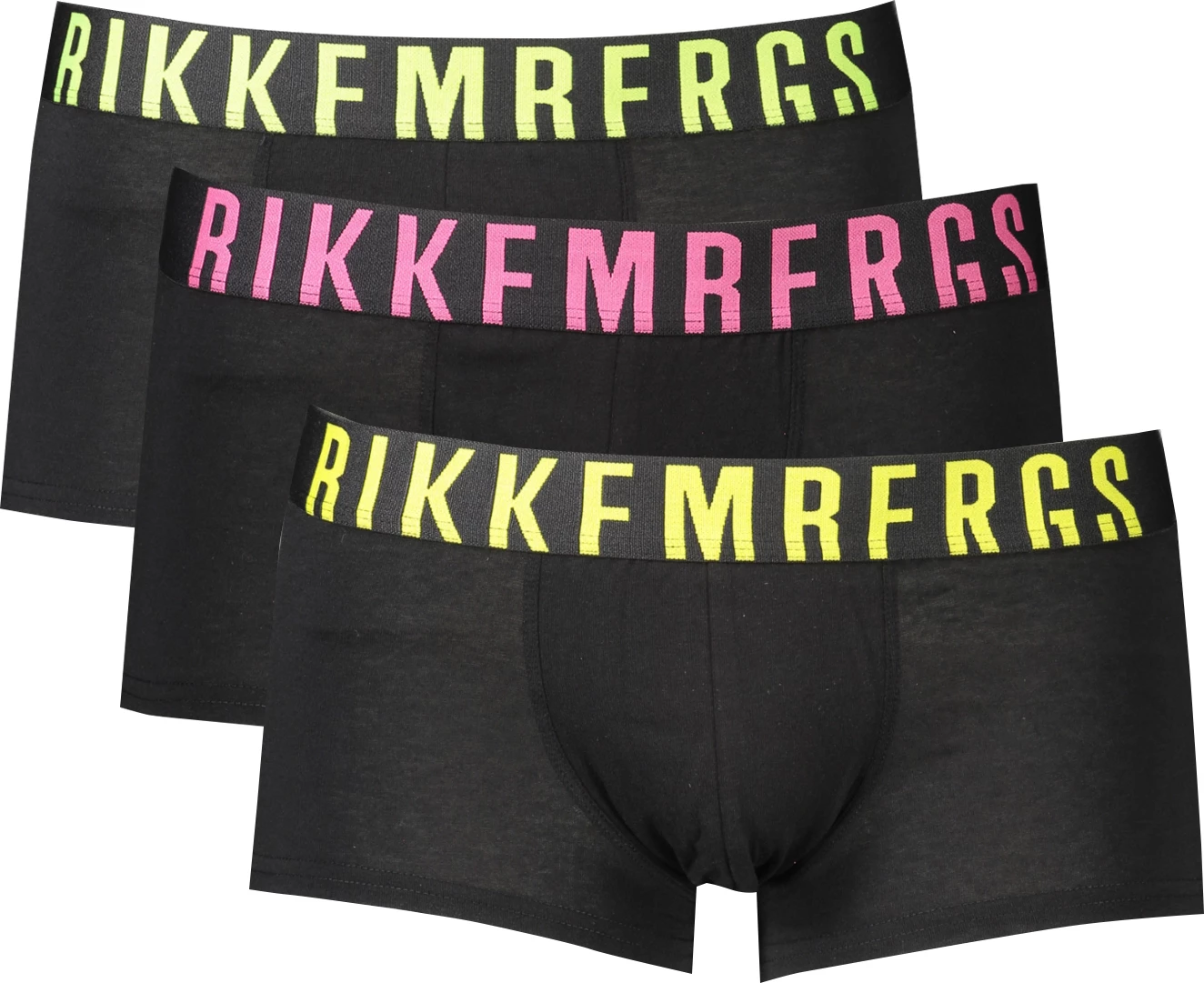 Të brendshme BIKKEMBERGS Boxer meshkuj, të zeza