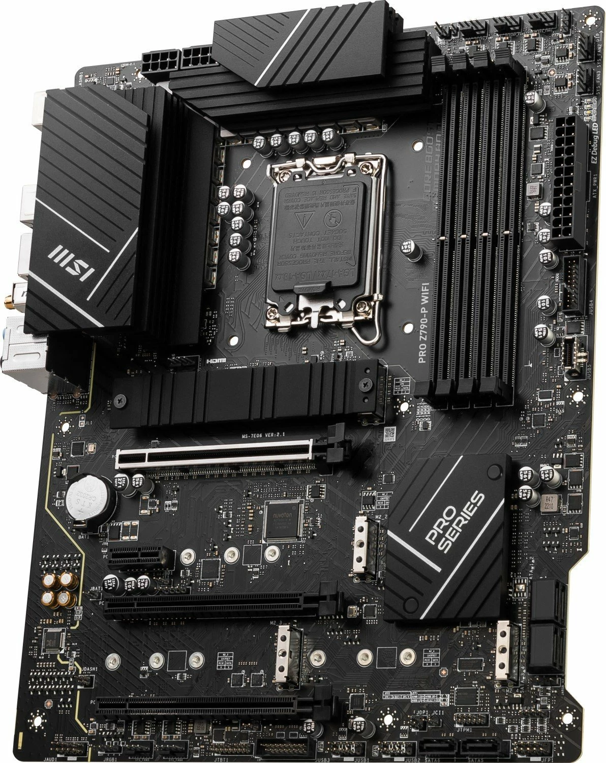 Pllakë amë MSI PRO Z790-P WIFI ATX DDR5, e zezë, me 2 antena WiFi