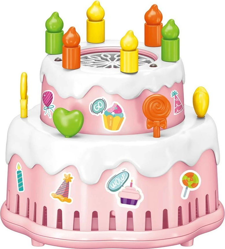 Makineri flluskash Madej Bubble Generator Cake, plastikë, 70 ml lëng, ngjyra të përziera