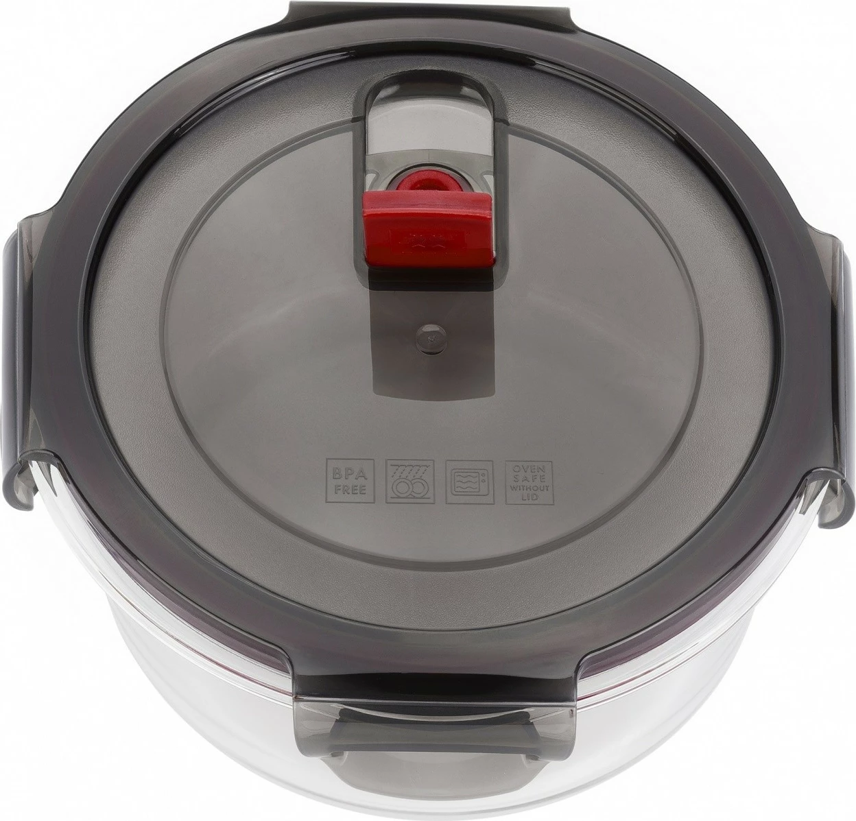 Enë qelqi për ushqim Zwilling Gusto 600ml, e zezë/e kuqe/transparente