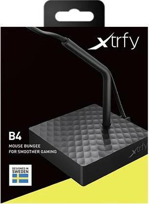 Mbajtës kabllosh Cherry XTRFY B4, tavolinë, metal, gome, silikon, e zezë