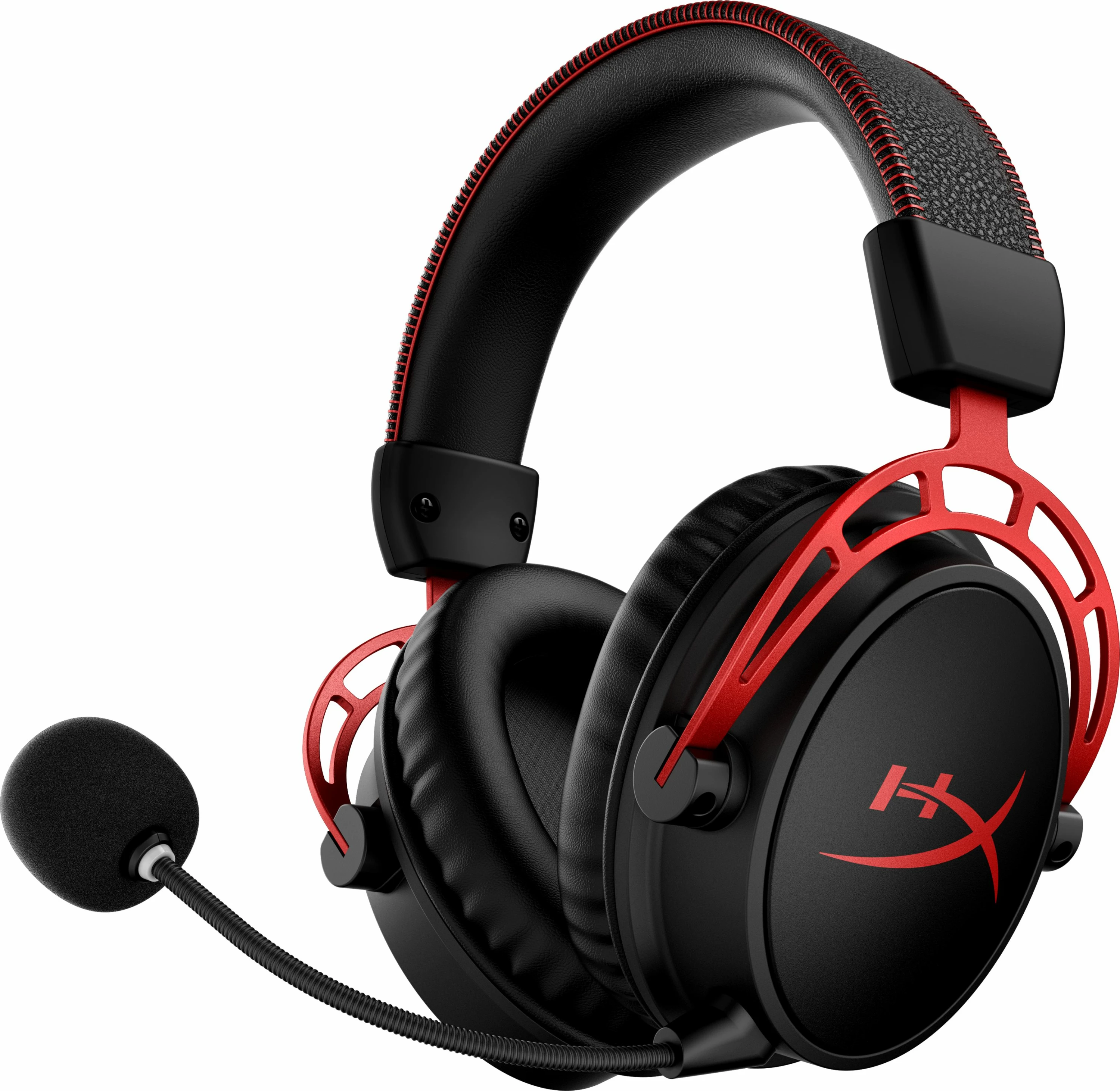 Kufje gaming wireless HyperX Cloud Alpha Wireless (4P5D4AA), bateri 300 orë, mikrofon i shkëputshëm, DTS HeadphoneX, kuqe