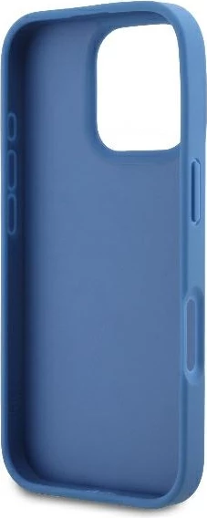 Mbështjellës Guess Crossbody 4G Metal Logo për iPhone 16 Pro, Blu