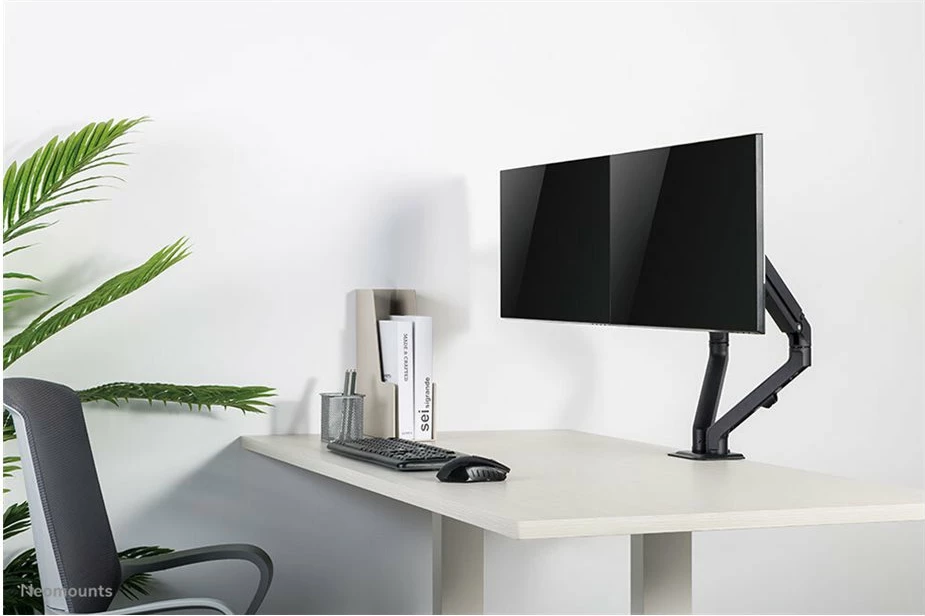 Mbajtës tavoline për dy monitorë Neomounts FPMA-D650DBLACK, 17-27", i zi