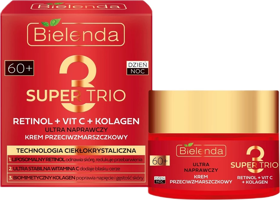 Krem fytyre anti-rrudhë Bielenda Super Trio Ultra Repair Cream për femra 60+, 50ml