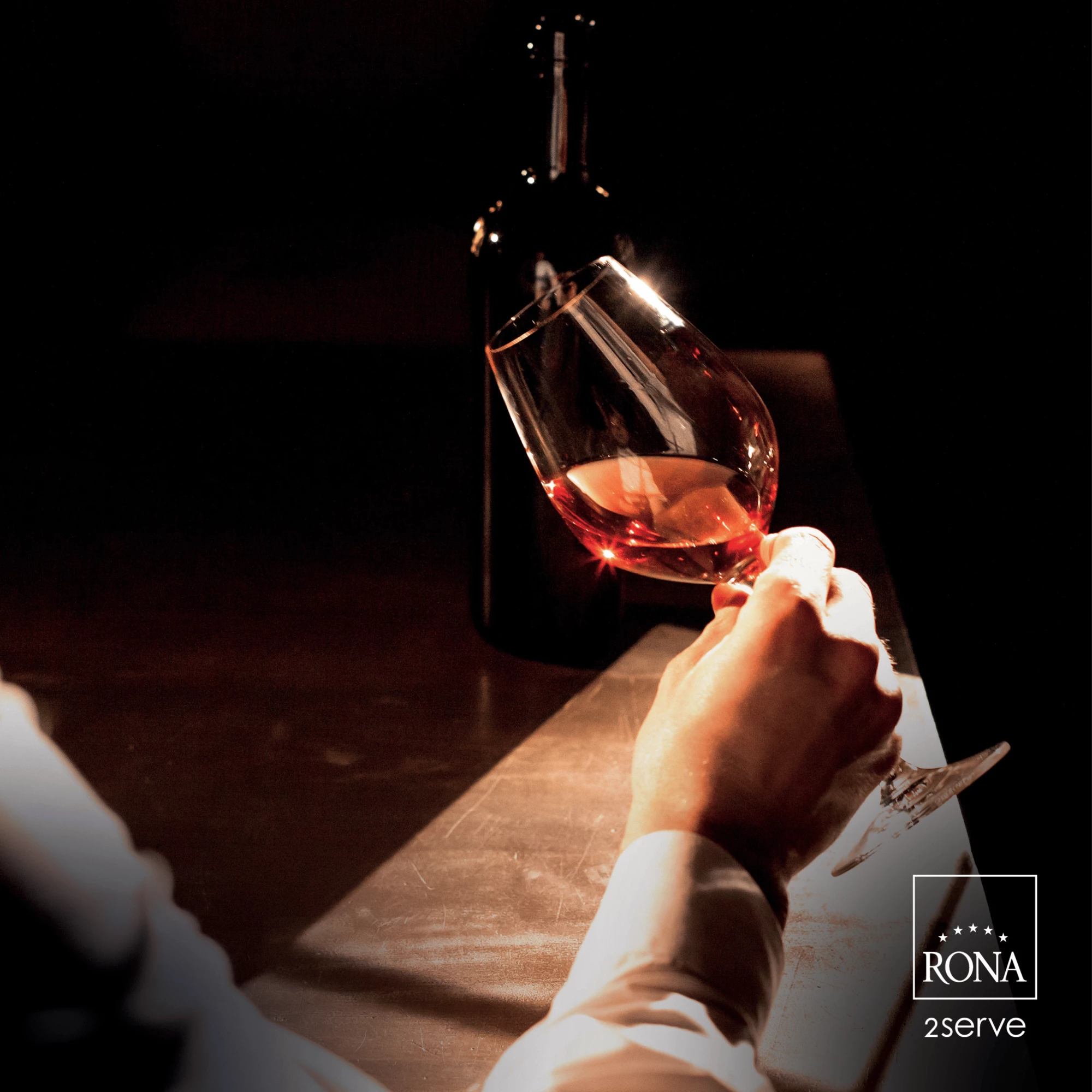 Gotë vere RONA Le Vin Syrah/Pinot Noir 510ml, set 6 copë, transparente