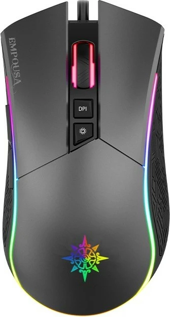 Maus gaming Incase IMG-GT19, 4800 DPI, RGB, 7 butona, USB, i zi/gri