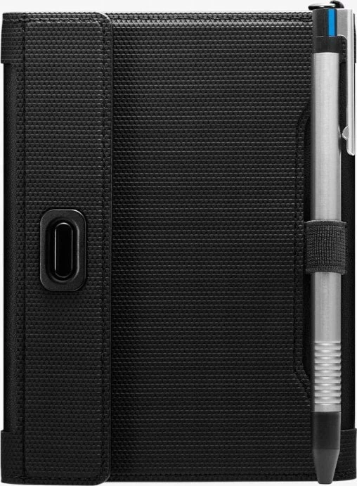 Mbajtës pasaporte Spigen Passport Holder Universal PU lëkurë, e zezë, 1 copë