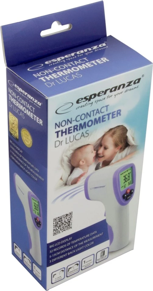 Termometër digjital Esperanza ECT002, i bardhë / i vjollcë