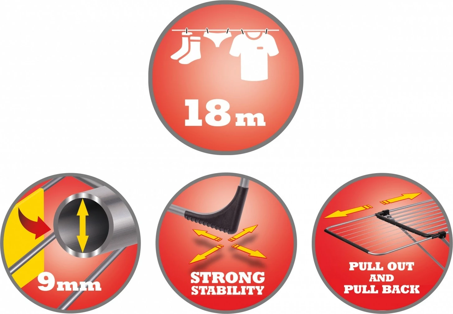 Tharëse rrobash Lamart MEXO LT8102, sipërfaqe 18 metra, argjend