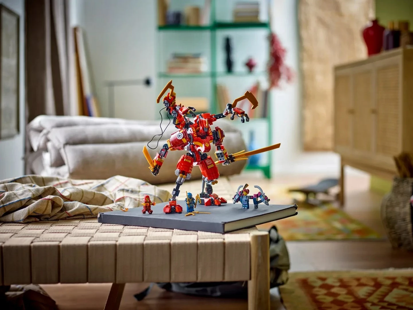 Set LEGO NINJAGO 71812 Kai's Ninja Climber Mech, për fëmijë 9+ vjeç, Kuq