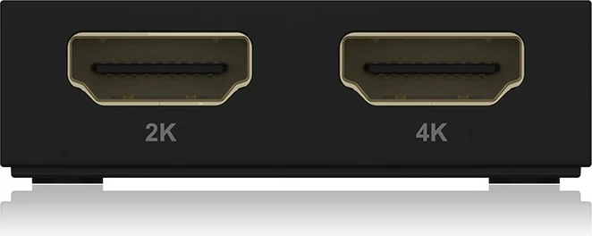 Splitter HDMI ICY BOX IB-SPL1029AC, USB në 2x HDMI, 4K, i zi