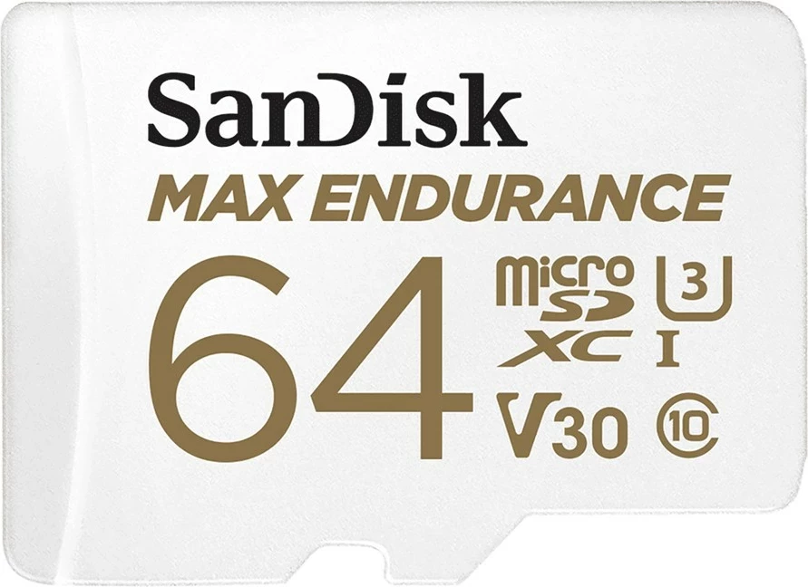 Kartelë memorie SanDisk Max Endurance 64 GB MicroSDXC, Bardhë
