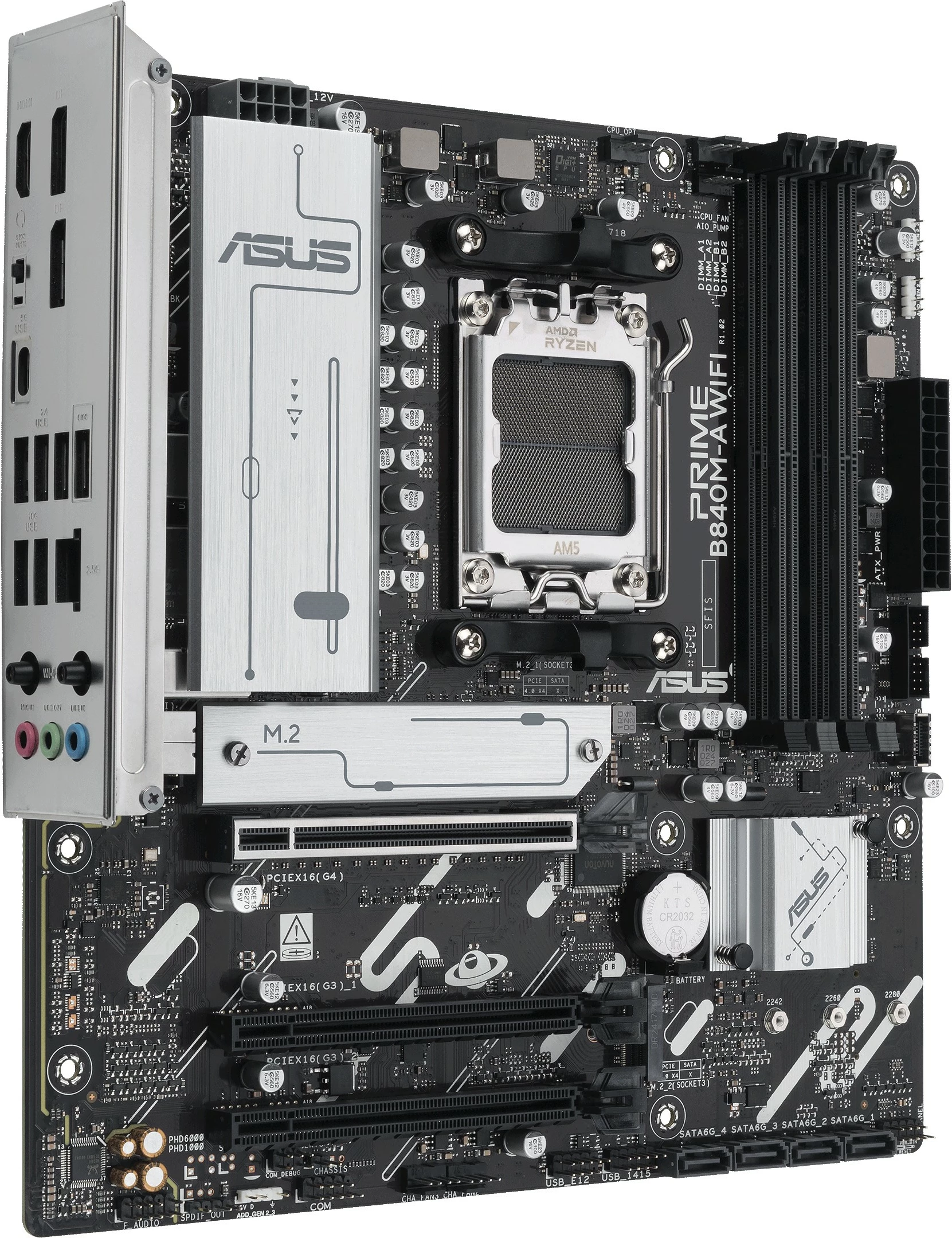 Pllakë amë ASUS Prime B840M-A WIFI, micro ATX, Bluetooth 5.3