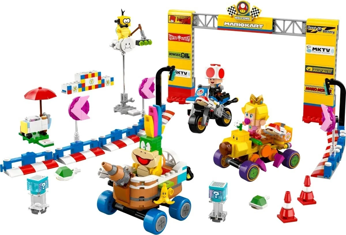 Set LEGO Super Mario 72036 Mario Kart - Baby Peach & Grand Prix