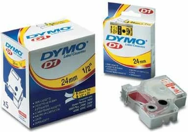 Shirit etikete Dymo D1 S0720680 9 mm x 7 m, zi në të bardhë, 1 copë