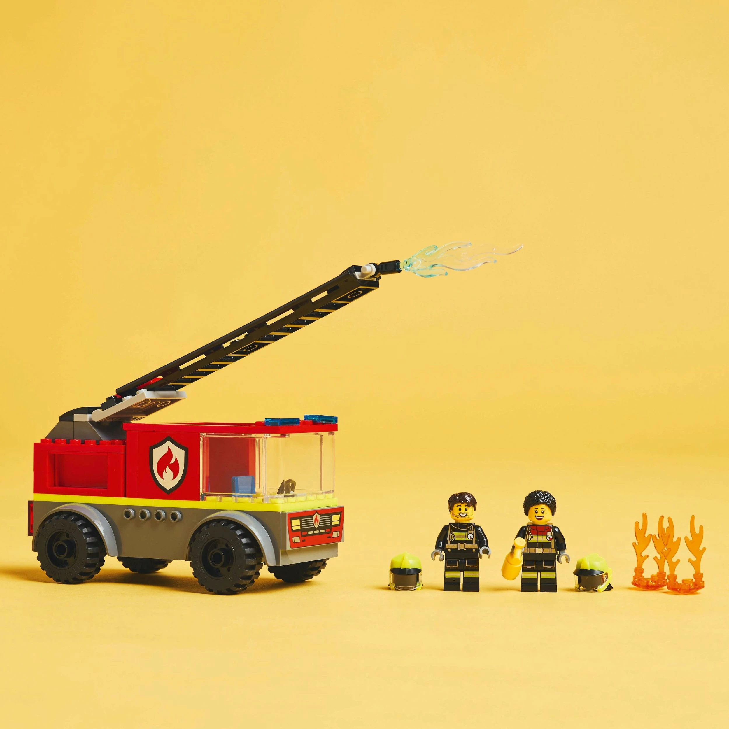 Set LEGO City Fire Truck with Ladder 60463, 82 copë, e kuqe