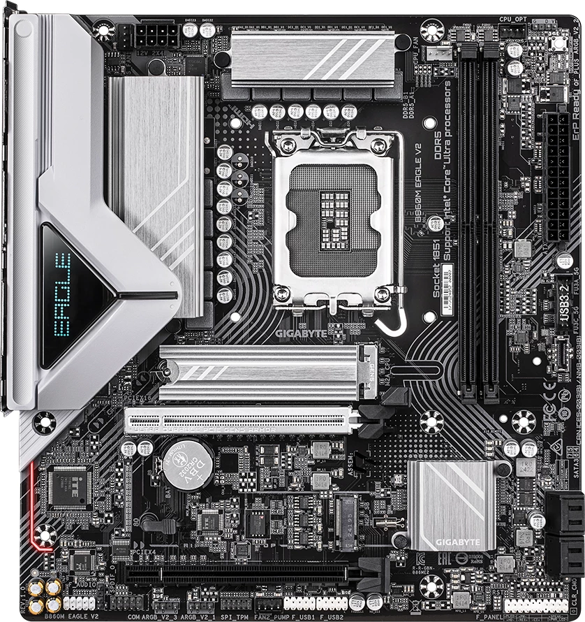 Pllakë amë GIGABYTE B860M EAGLE V2, LGA1851, 2x DDR5, mATX