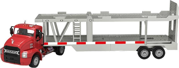 Kamion transportues lodrash me telekomandë Double Eagle E583-003, 1:26, i kuq, set me 2 makina të vogla