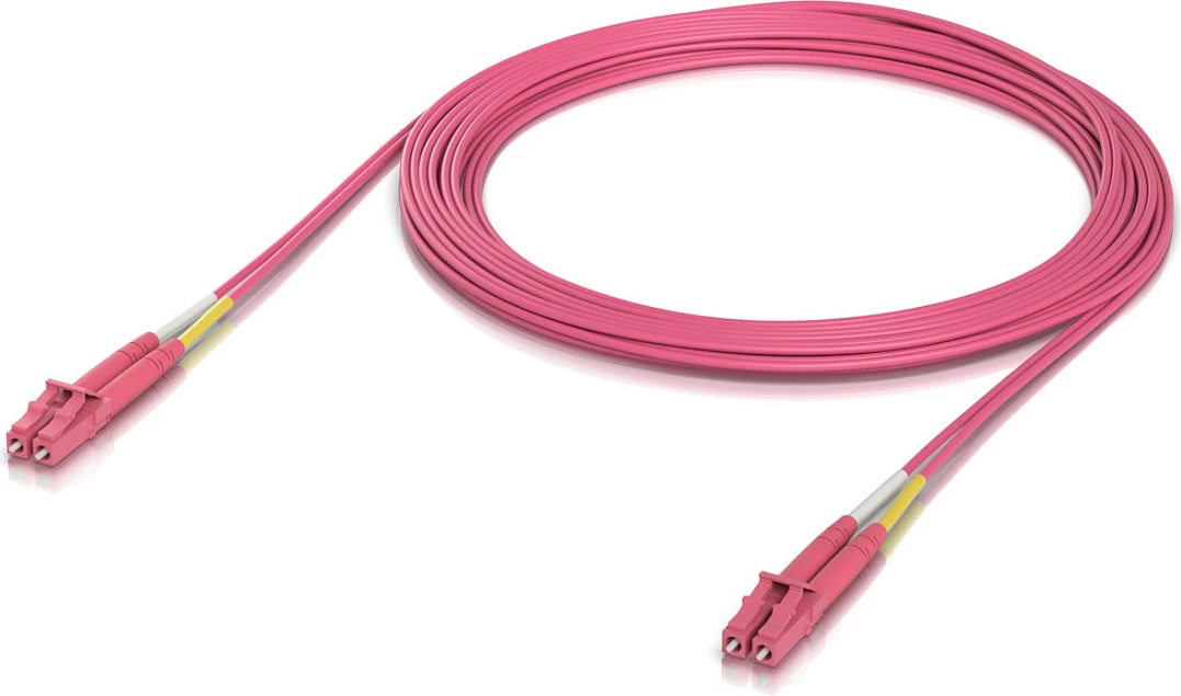 Kabllo optik Ubiquiti UACC-OFC-M2-LULU-5M, 5m, LC/LC, OM4, rozë