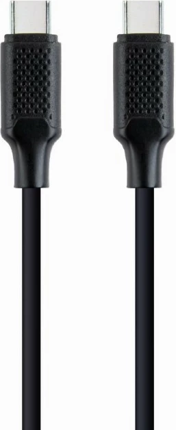 Kabllo USB Type-C në USB Type-C Gembird CC-USB2-CMCM60-1.5M, 1.5m, 60W, E zezë