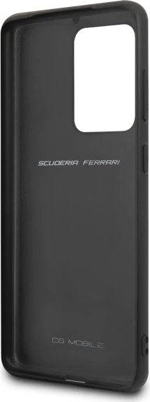 Mbështjellës Ferrari Heritage Quilted për Samsung Galaxy S20 Ultra, lëkurë natyrale, i zi