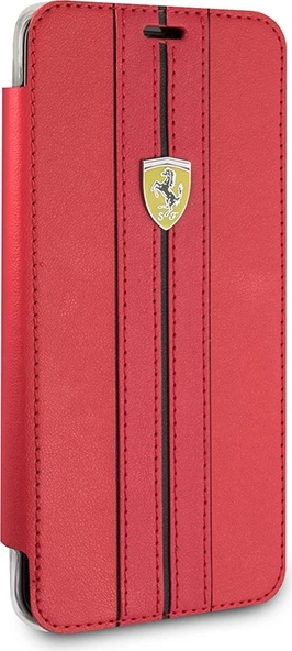 Mbështjellës Ferrari Urban Book për Samsung Galaxy S9, lëkurë, i kuq