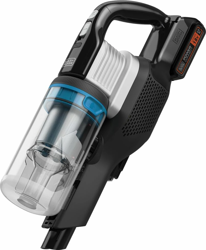 Fshesë me korrent vertikale pa kabllo Black&Decker BHFEB520D1 18V 2.0Ah, e zezë (me bateri, karikues dhe aksesorë)